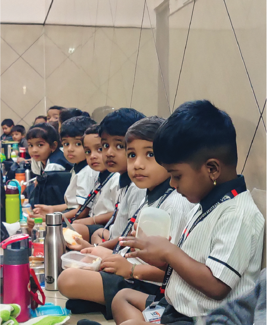 Students during lunch